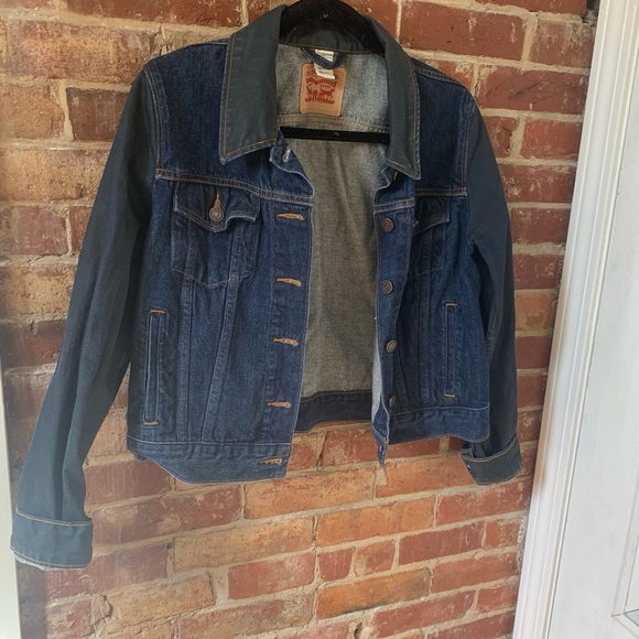 Levi's Jackets & Blazers - Levi’s Coated Sleeve Trucker Denim Jacket